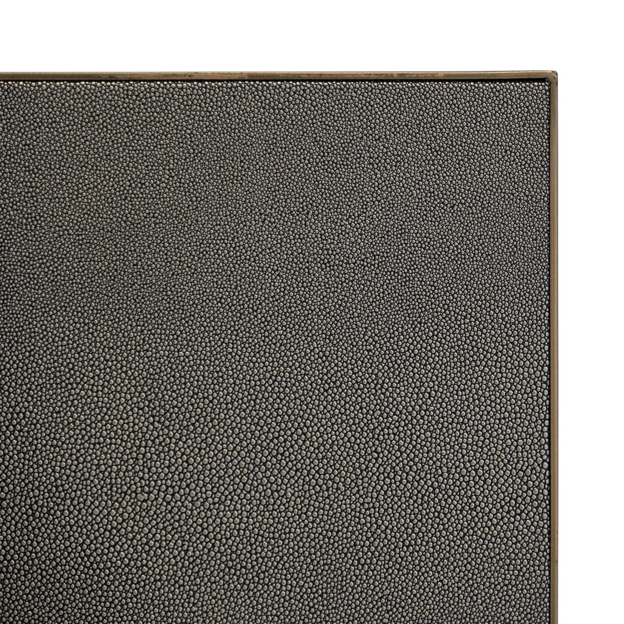 Richmond Interiors Bloomville Grey Shagreen & Gold Dining Table | 10 Seater