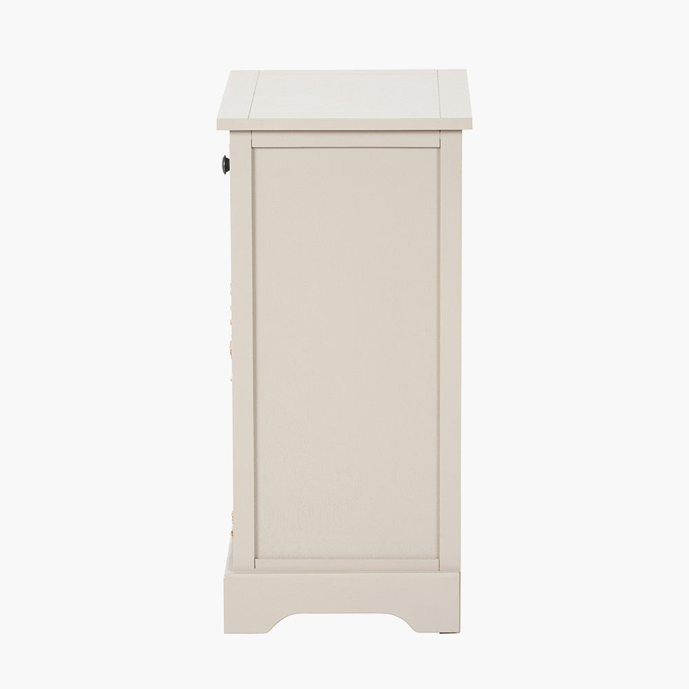 Devonshire Putty Pine Wood 1 Drawer 2 Basket Unit