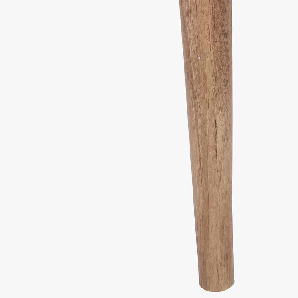 Larvik Natural Eucalyptus Wood Slatted Bedside Table | 1 Drawer