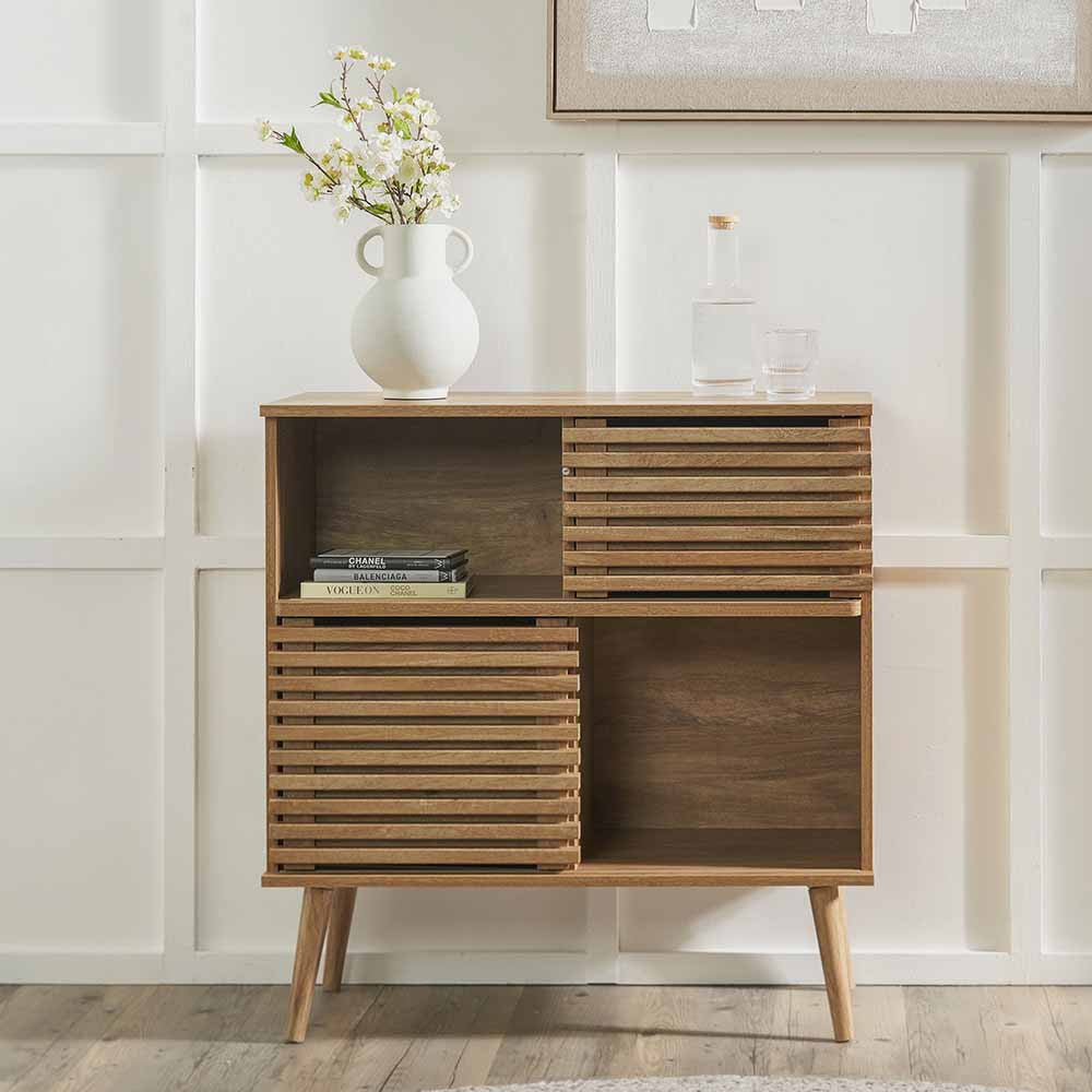 Larvik Natural Eucalyptus Wood Display Unit