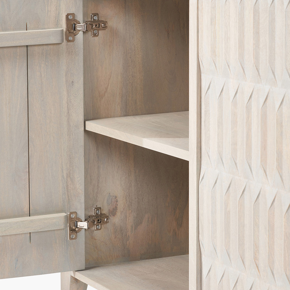 Khao Light Grey Mango Wood Sideboard