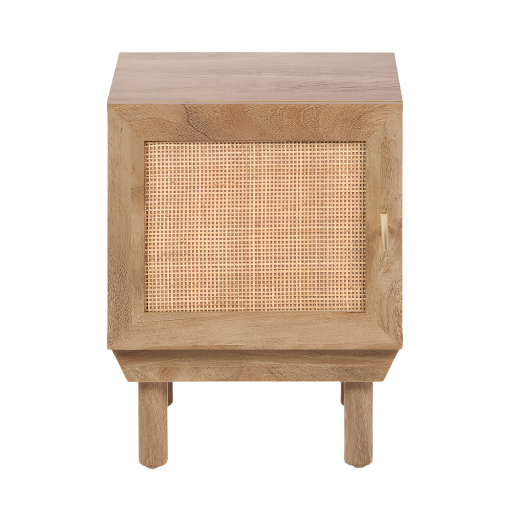 Henrik Natural Rattan Single Door Bedside Table
