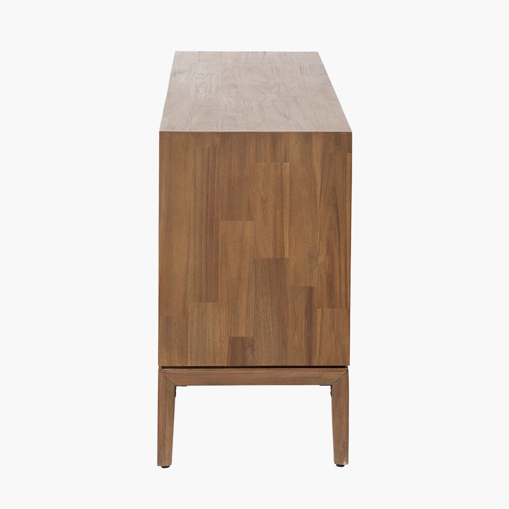 Gio Black & Natural Acacia Wood Sideboard