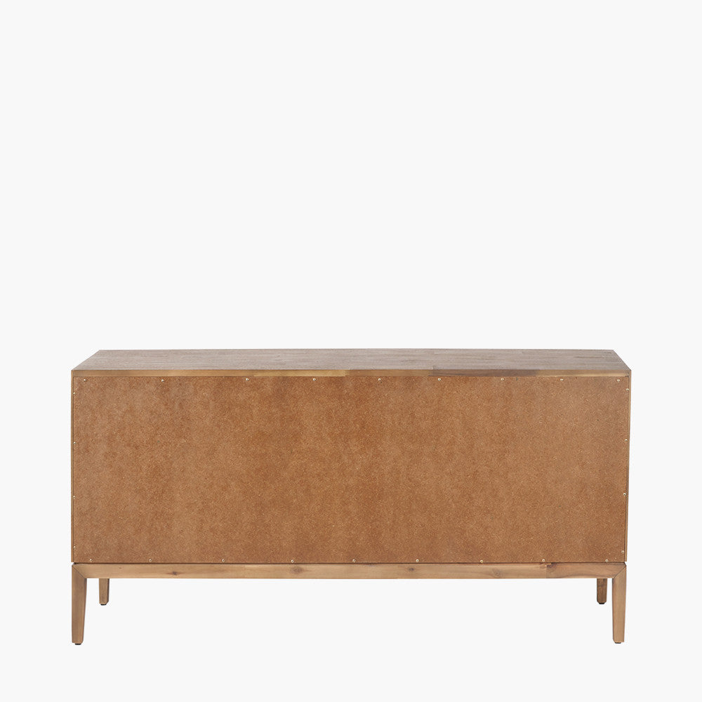 Gio Black & Natural Acacia Wood Sideboard