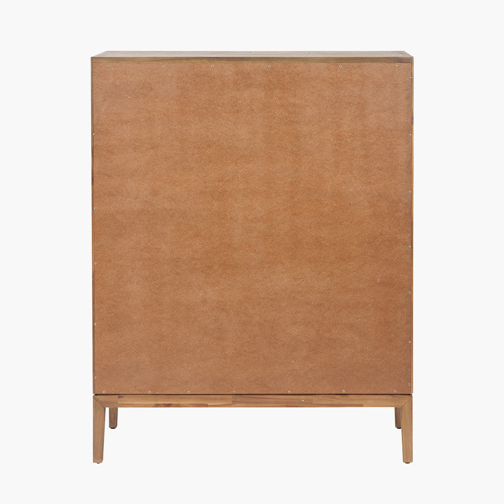 Gio Black & Natural Acacia Wood Display Unit