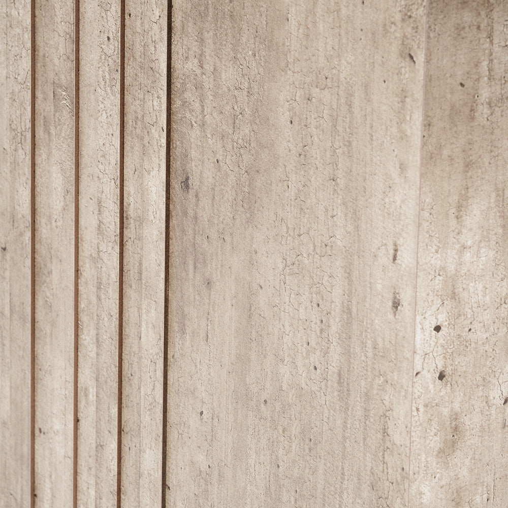 Elkton Concrete Effect Groove Detail Console Table