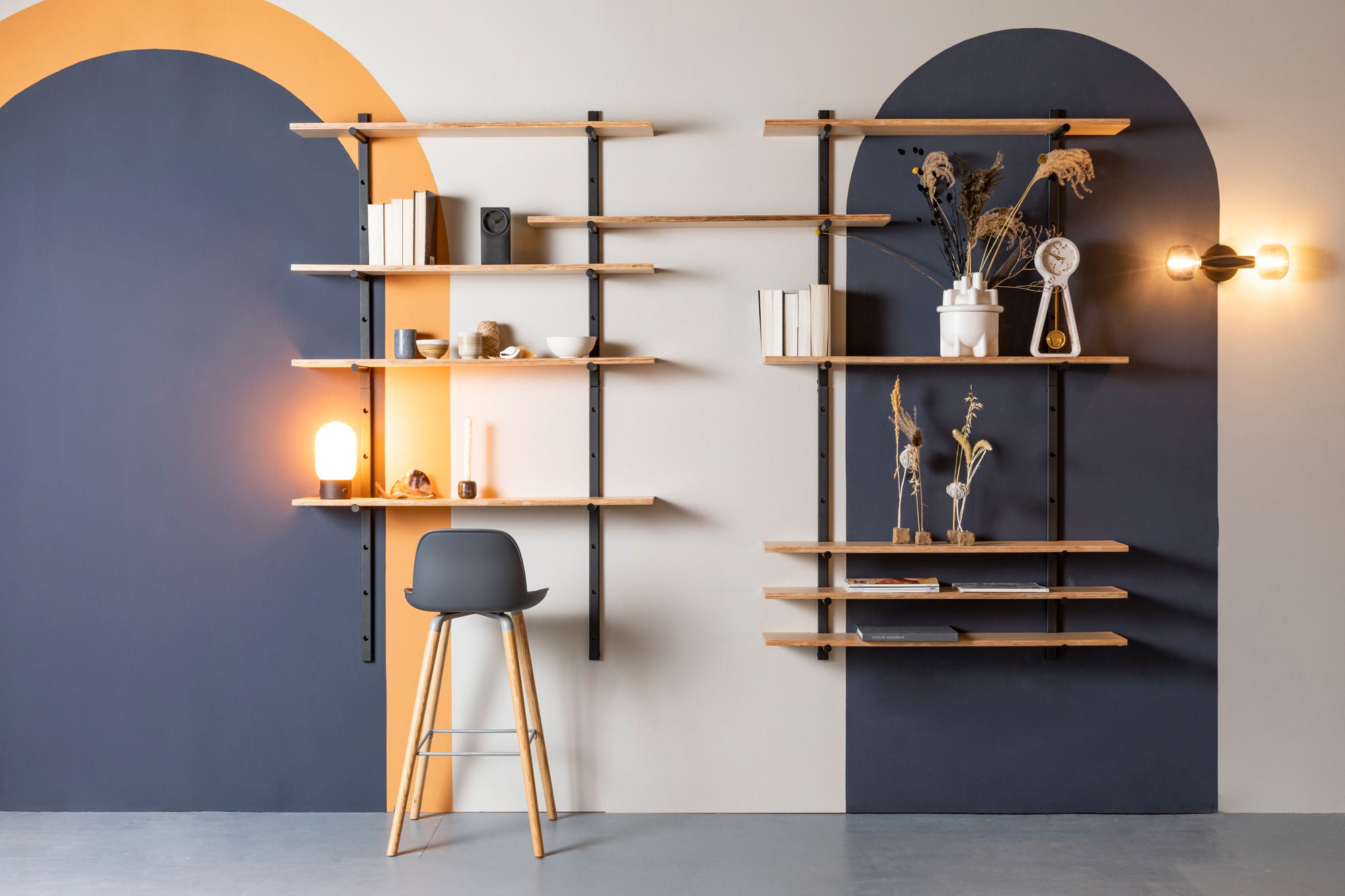 Zuiver Bundy Natural Wood Wall Shelf