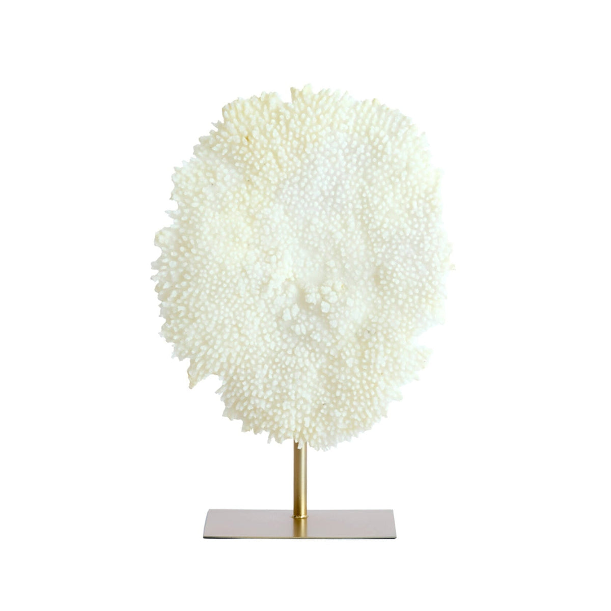 Coral Cream & Antique Bronze Ornament on Stand