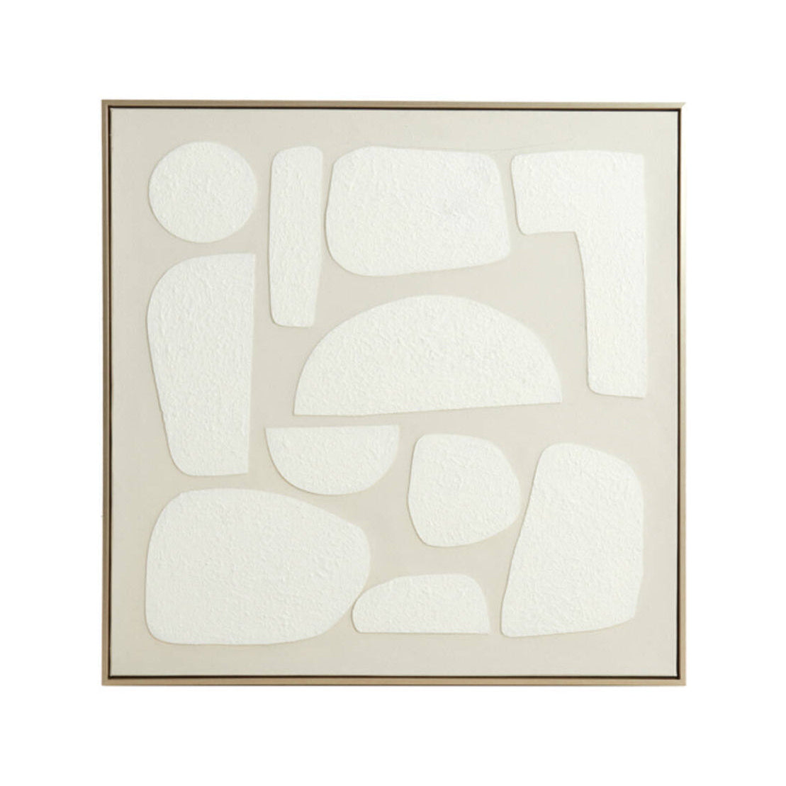 Nieves Sand & Cream Abstract Wall Art