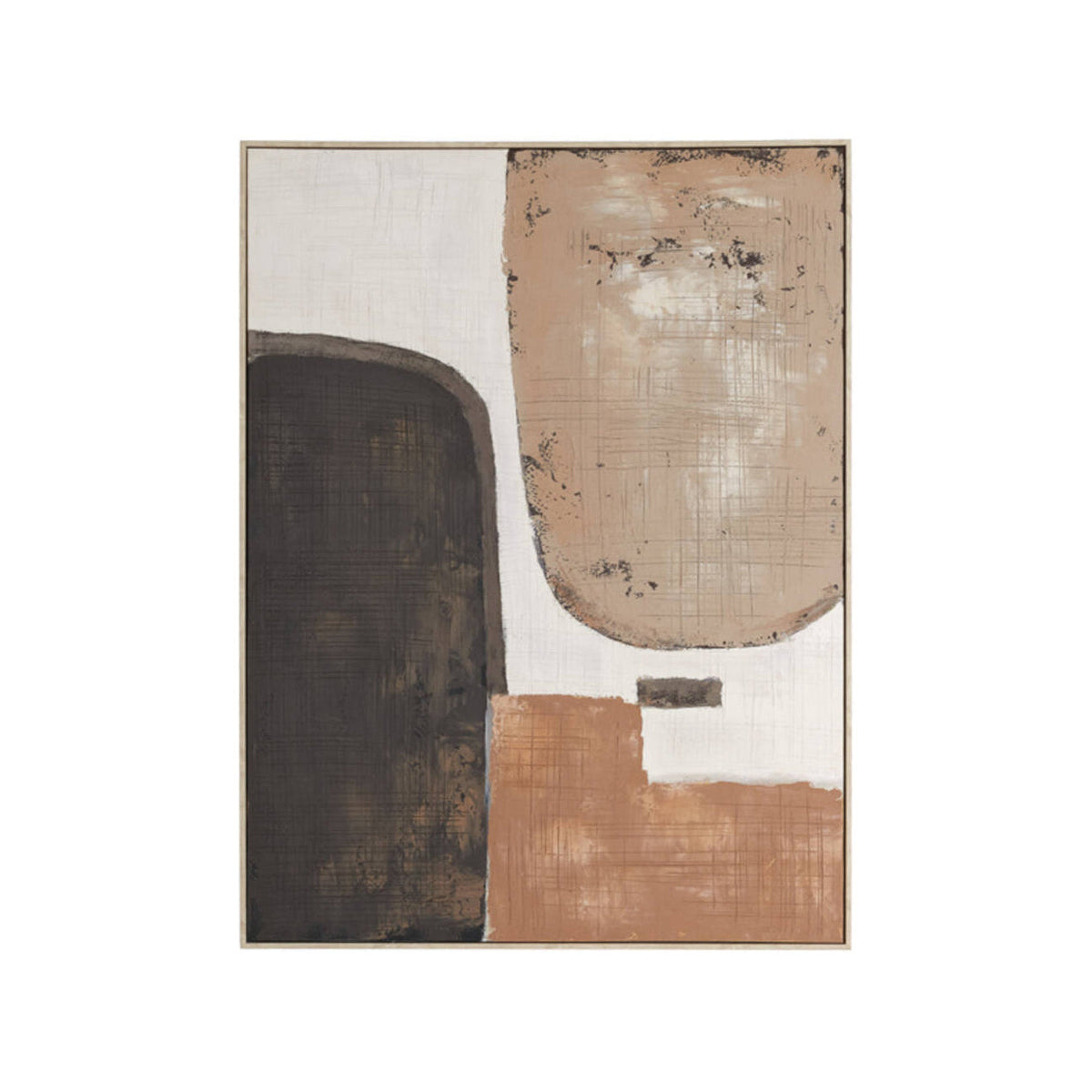 Zirelle Cream/Sand/Brown Abstract Wall Art
