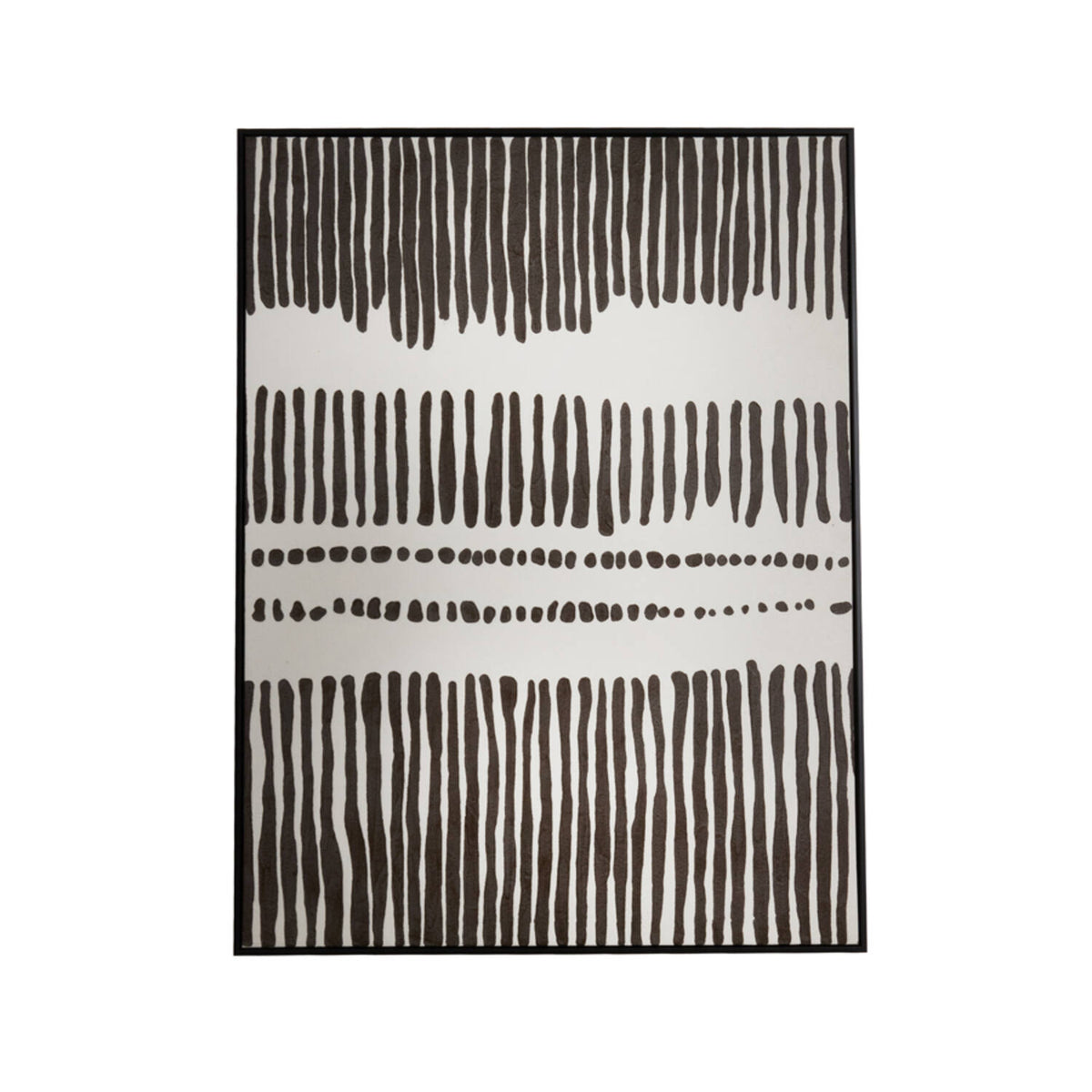 Pradera Cream & Dark Brown Abstract Wall Art
