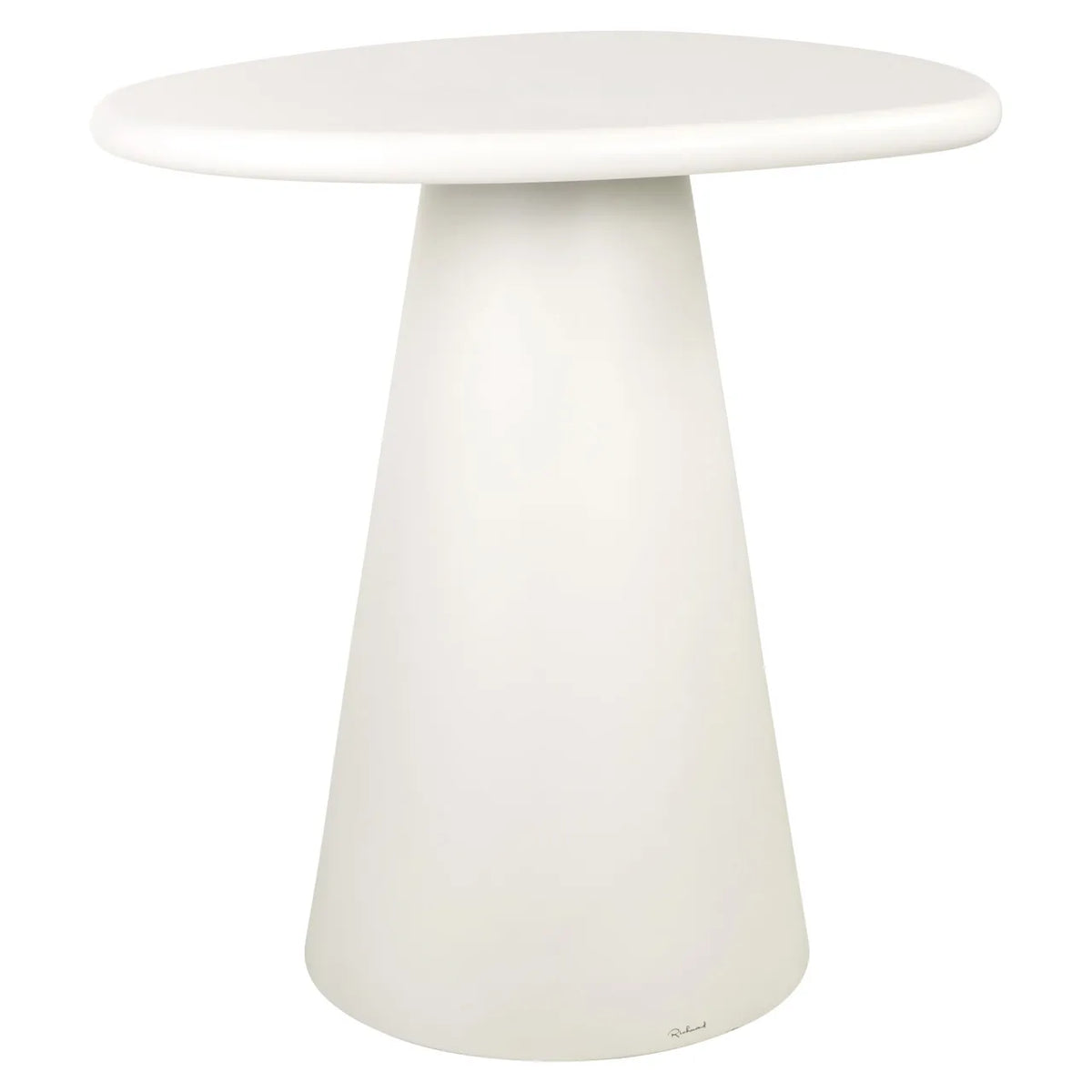 Richmond Interiors Bloomstone White Plaster Bar Table