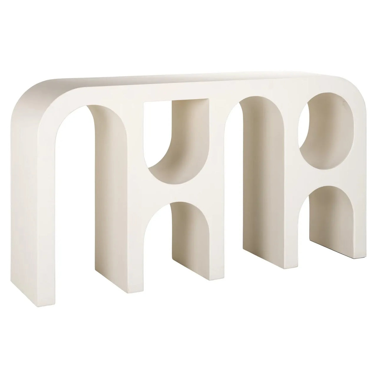 Richmond Interiors Bloomstone Soft Chalk White Console Table