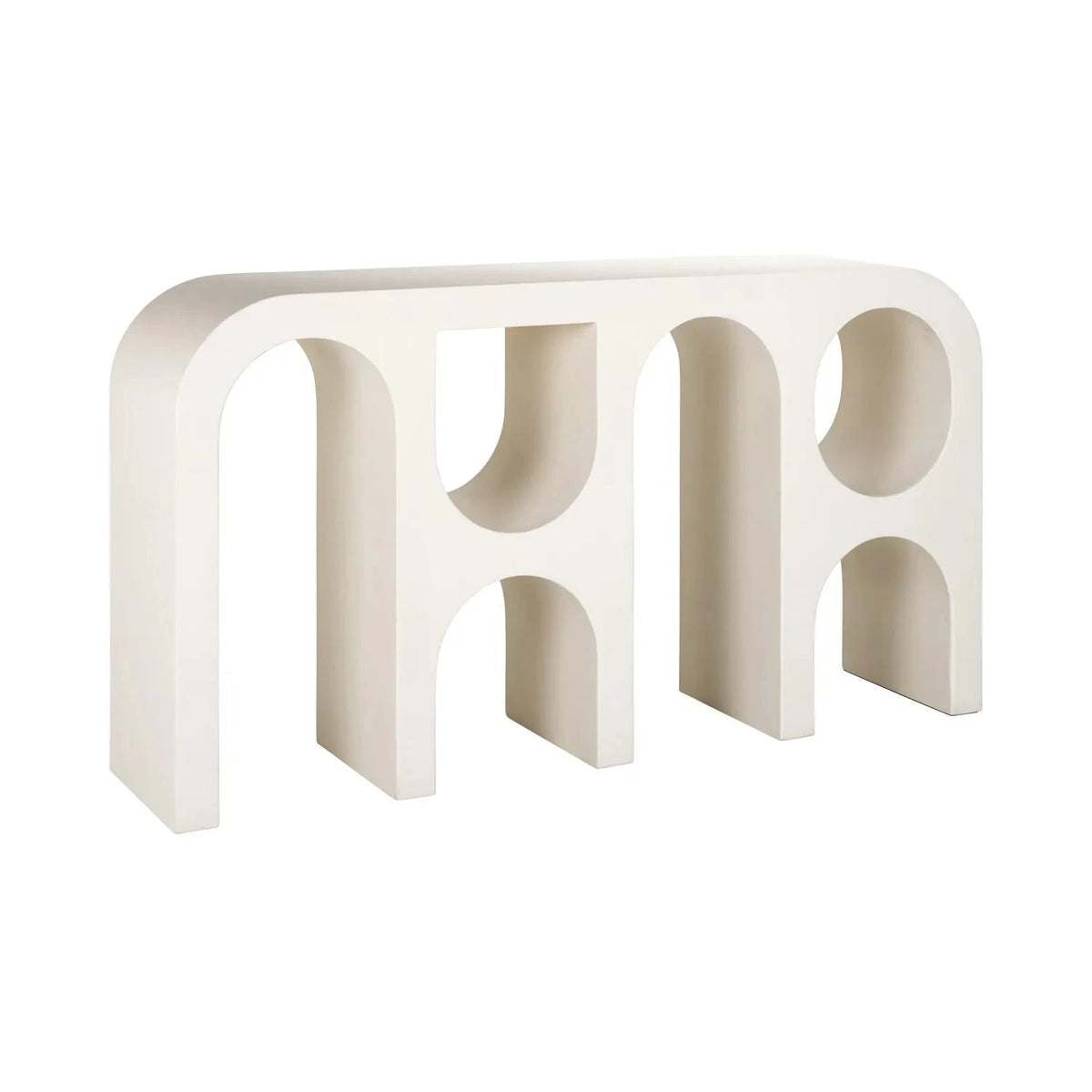Richmond Interiors Bloomstone Soft Chalk White Console Table