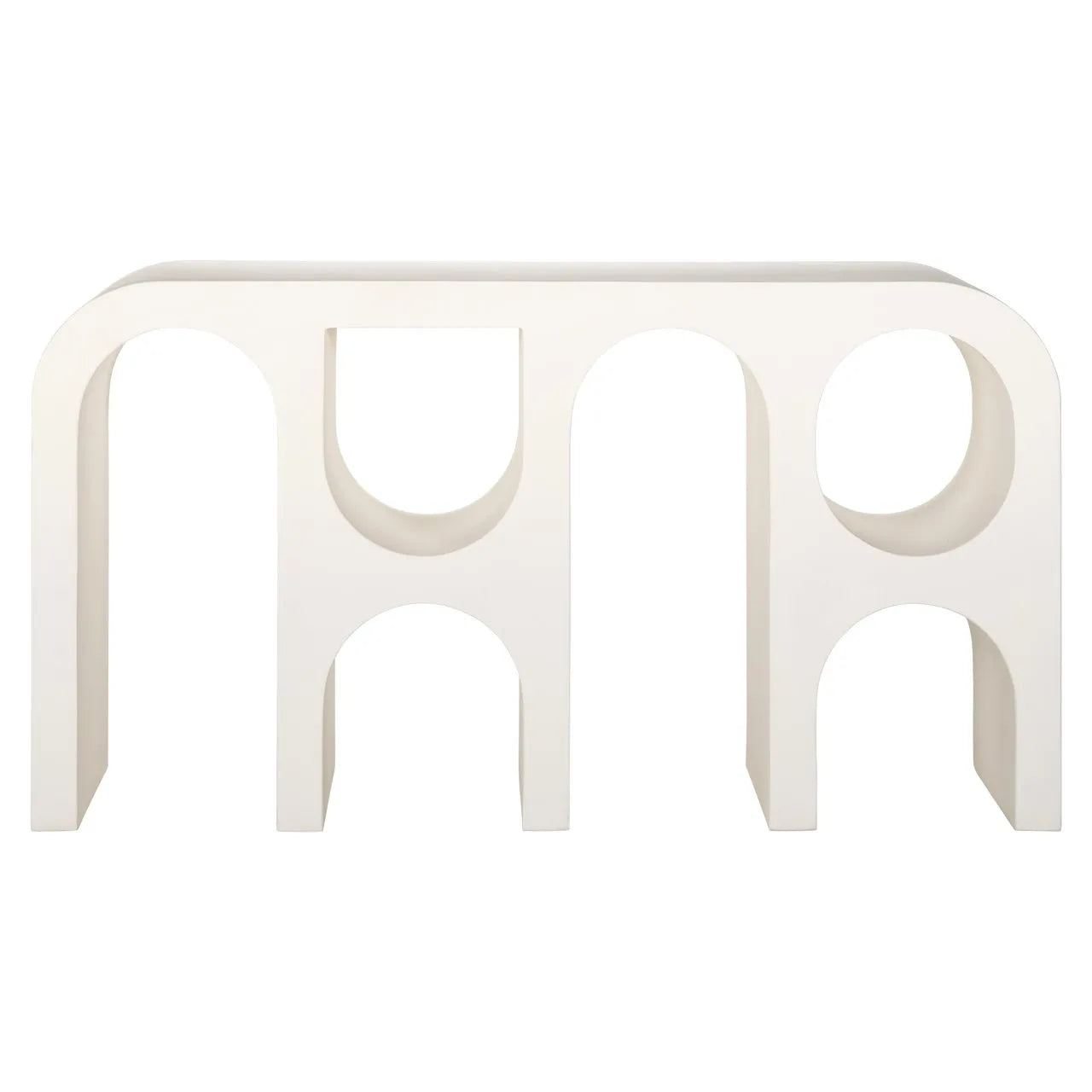 Richmond Interiors Bloomstone Soft Chalk White Console Table
