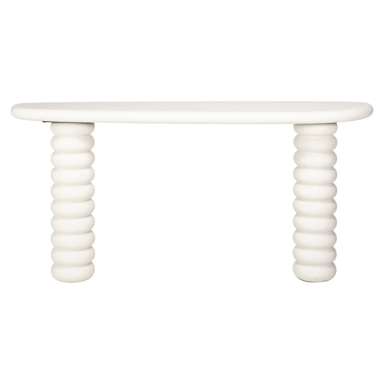 Richmond Interiors Bloomstone Soft Chalk White Console Table