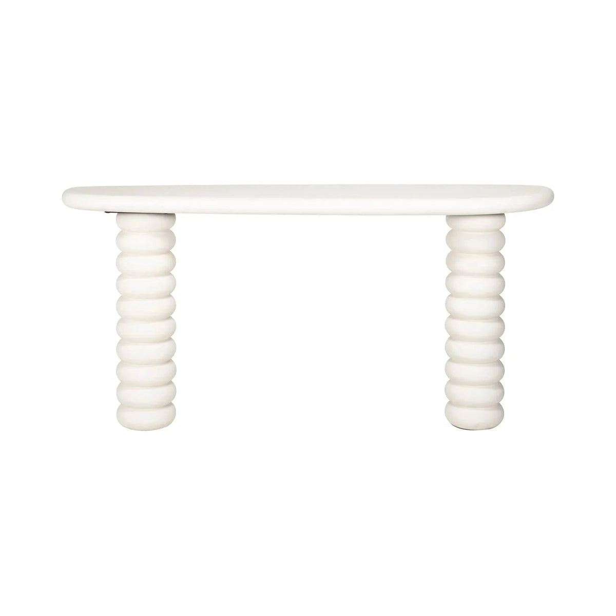 Richmond Interiors Bloomstone Soft Chalk White Console Table