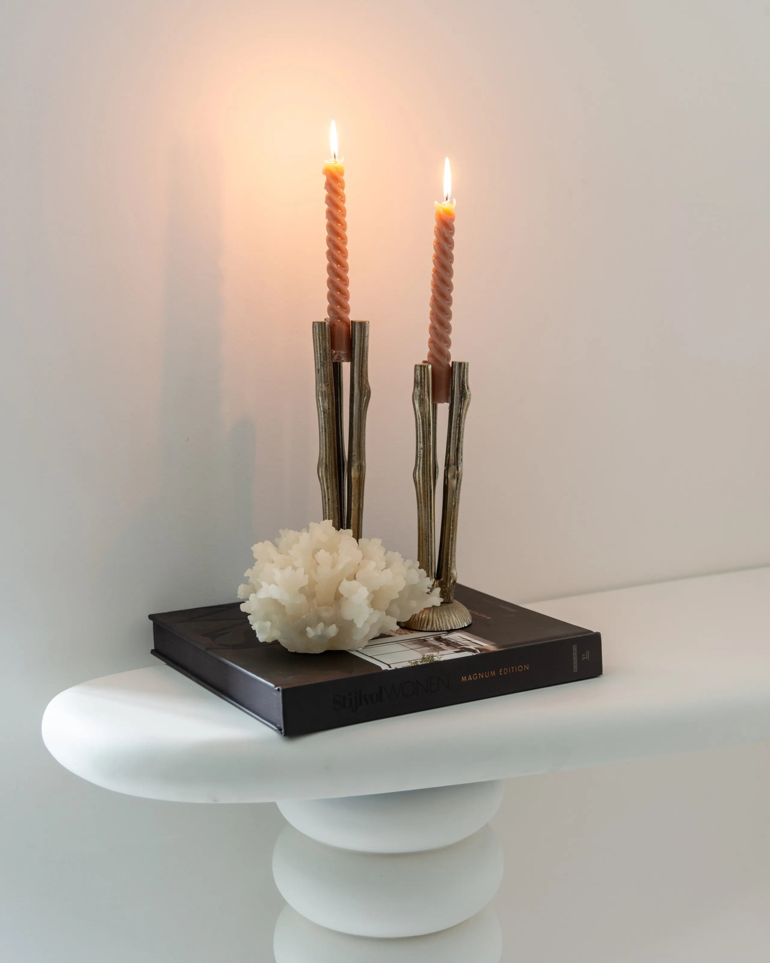 Richmond Interiors Bloomstone Soft Chalk White Console Table