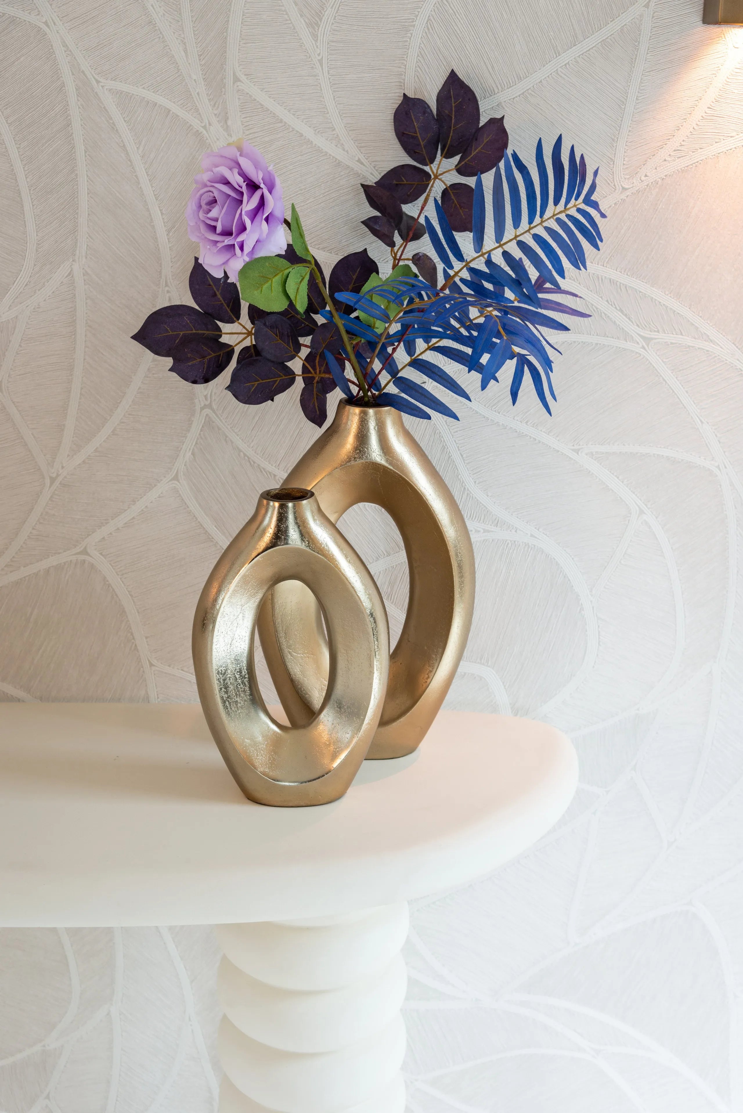Richmond Interiors Bloomstone Soft Chalk White Console Table