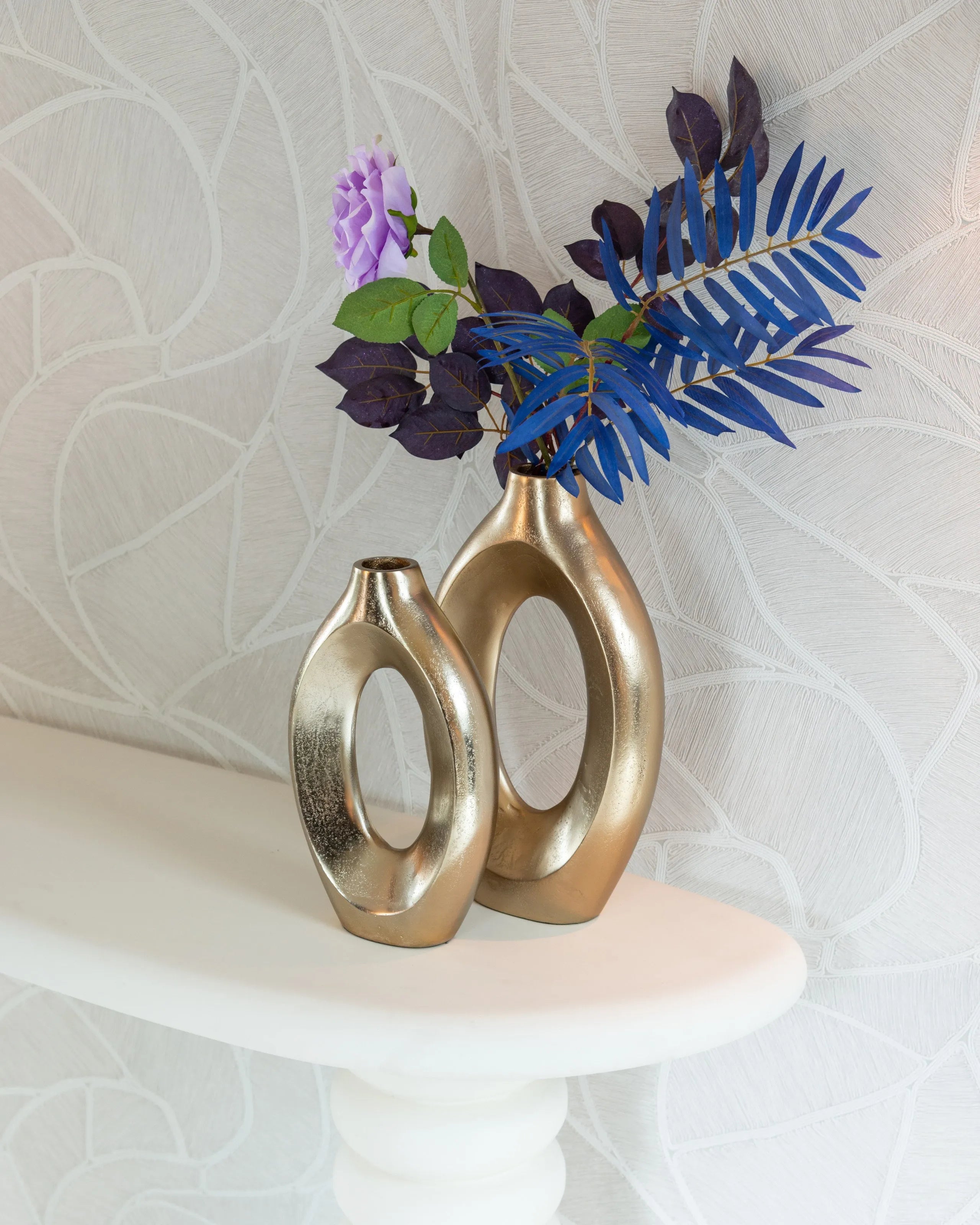 Richmond Interiors Bloomstone Soft Chalk White Console Table