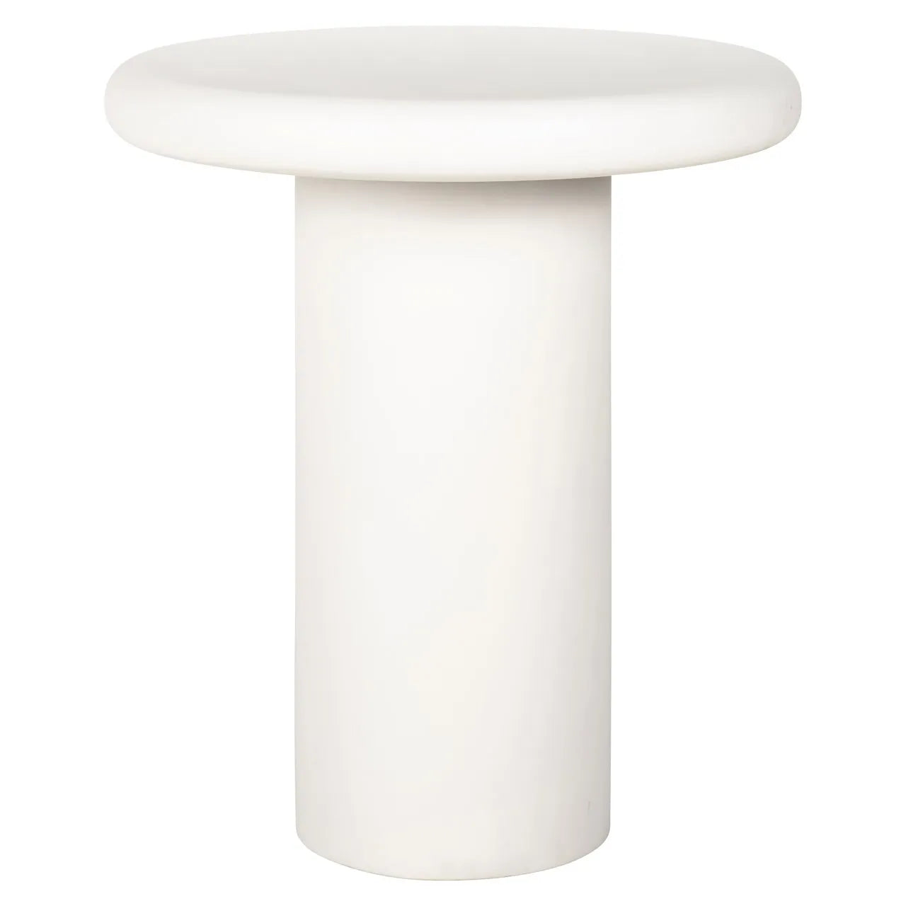 Richmond Interiors Bloomstone Soft Chalk White Round Side Table