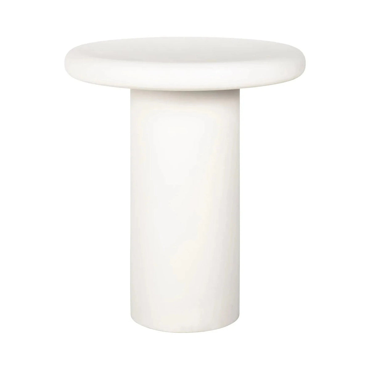 Richmond Interiors Bloomstone Soft Chalk White Round Side Table