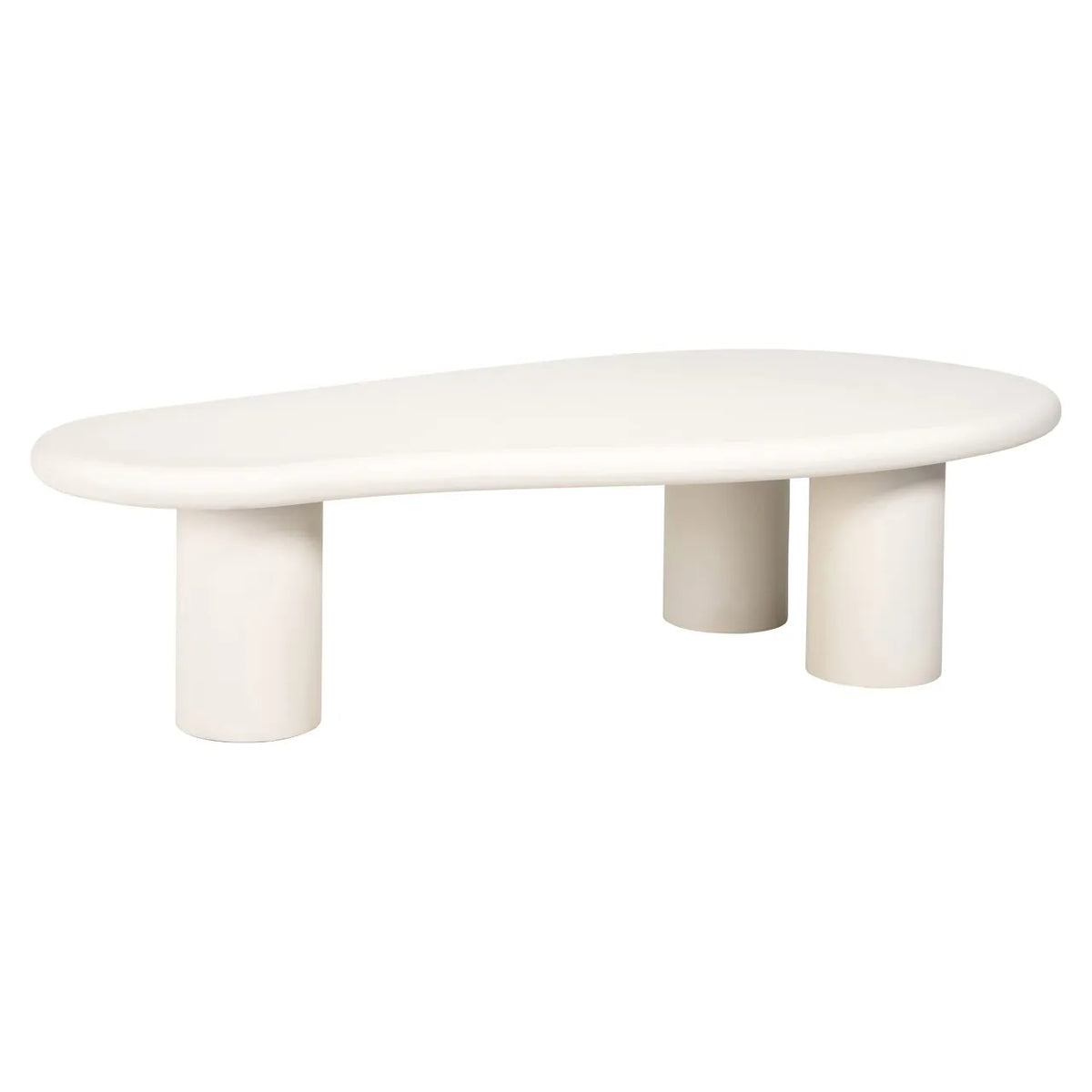 Richmond Interiors Bloomstone Soft Chalk White Abstract Coffee Table