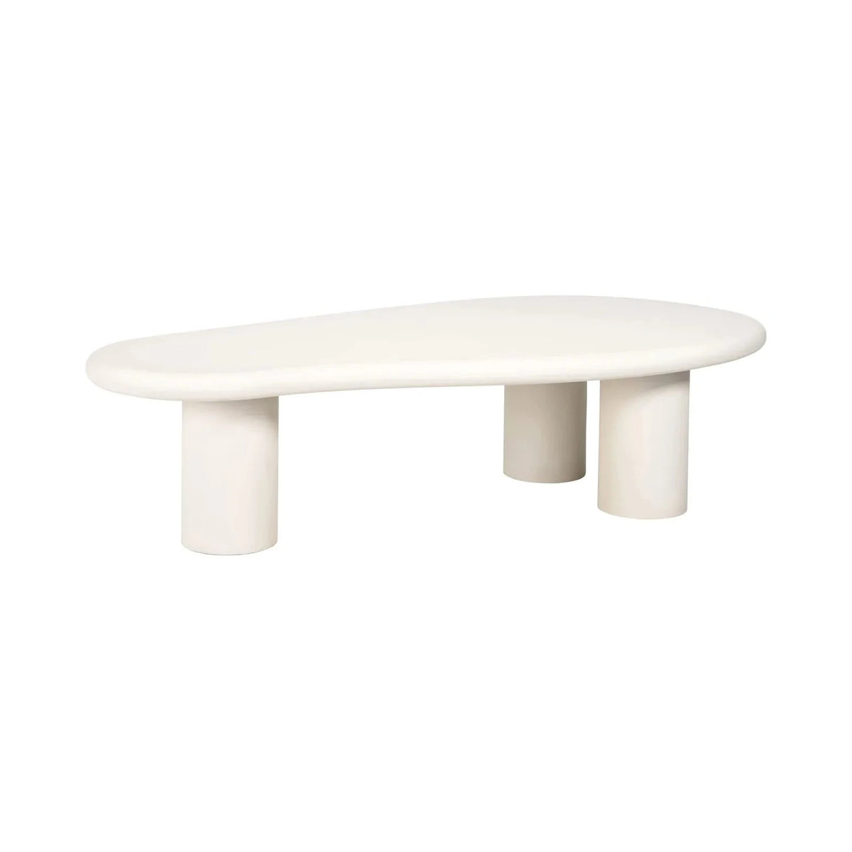 Richmond Interiors Bloomstone Soft Chalk White Abstract Coffee Table
