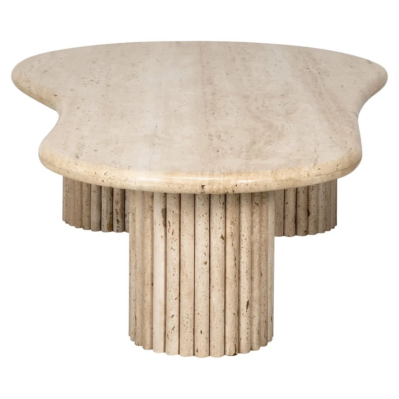 Richmond Interiors La Cantera Organic Beige Travertine Coffee Table