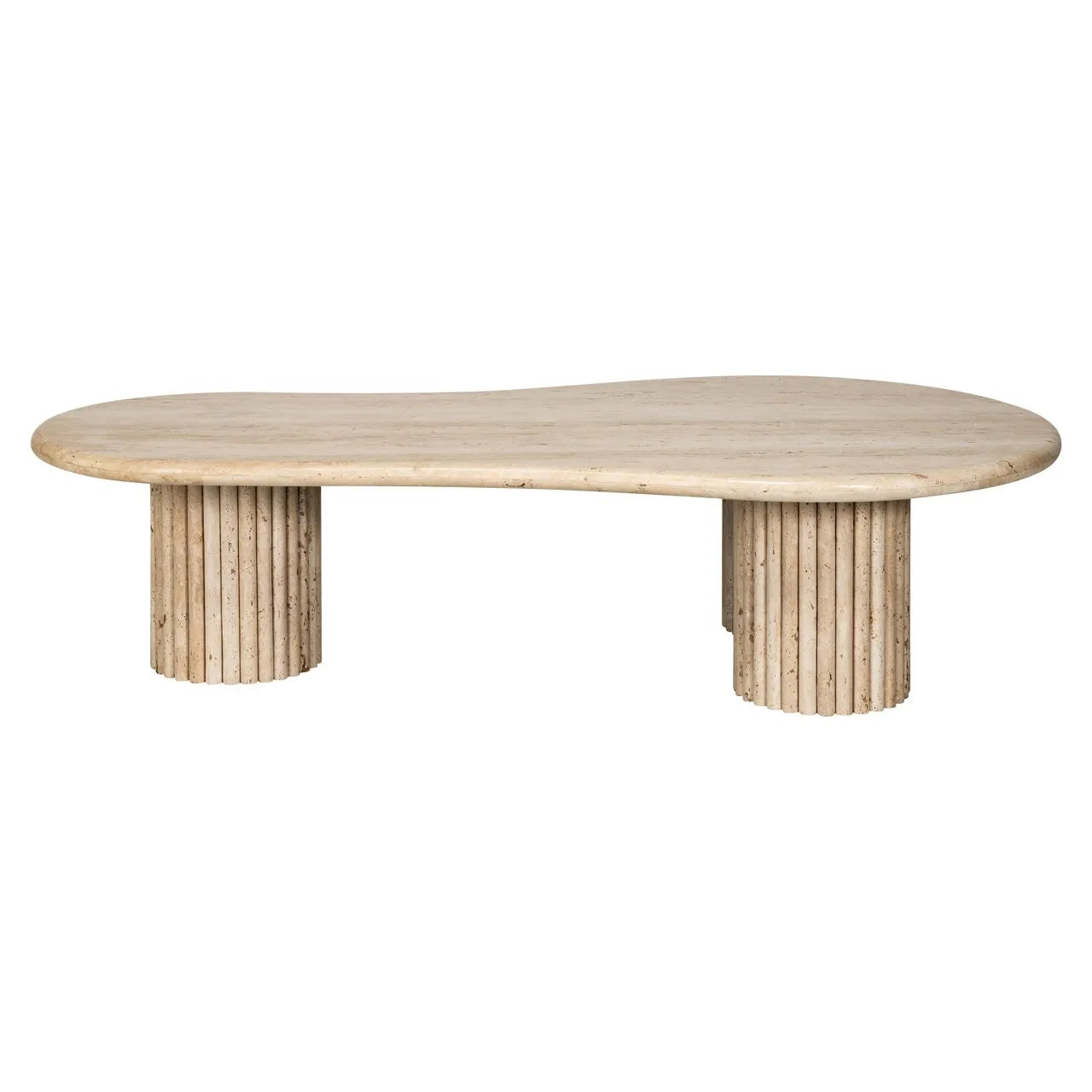 Richmond Interiors La Cantera Organic Beige Travertine Coffee Table