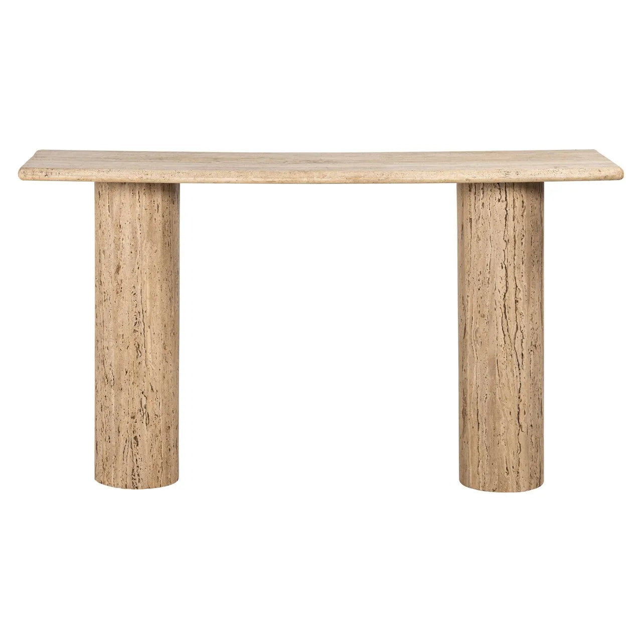 Richmond Interiors Hampton Beige Travertine Console Table