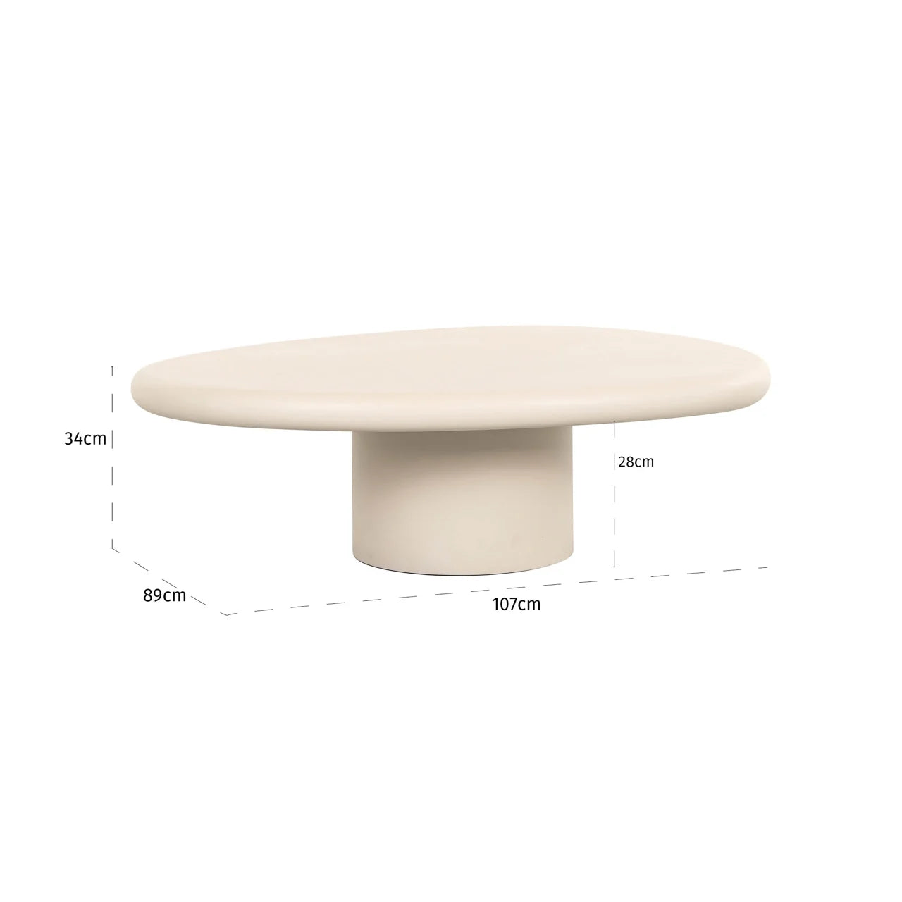 Richmond Interiors Clayton Beige Pendant Coffee Table