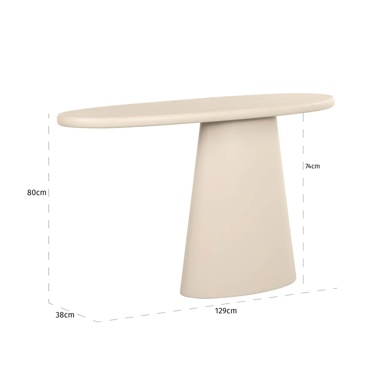 Richmond Interiors Clayton Beige Console Table