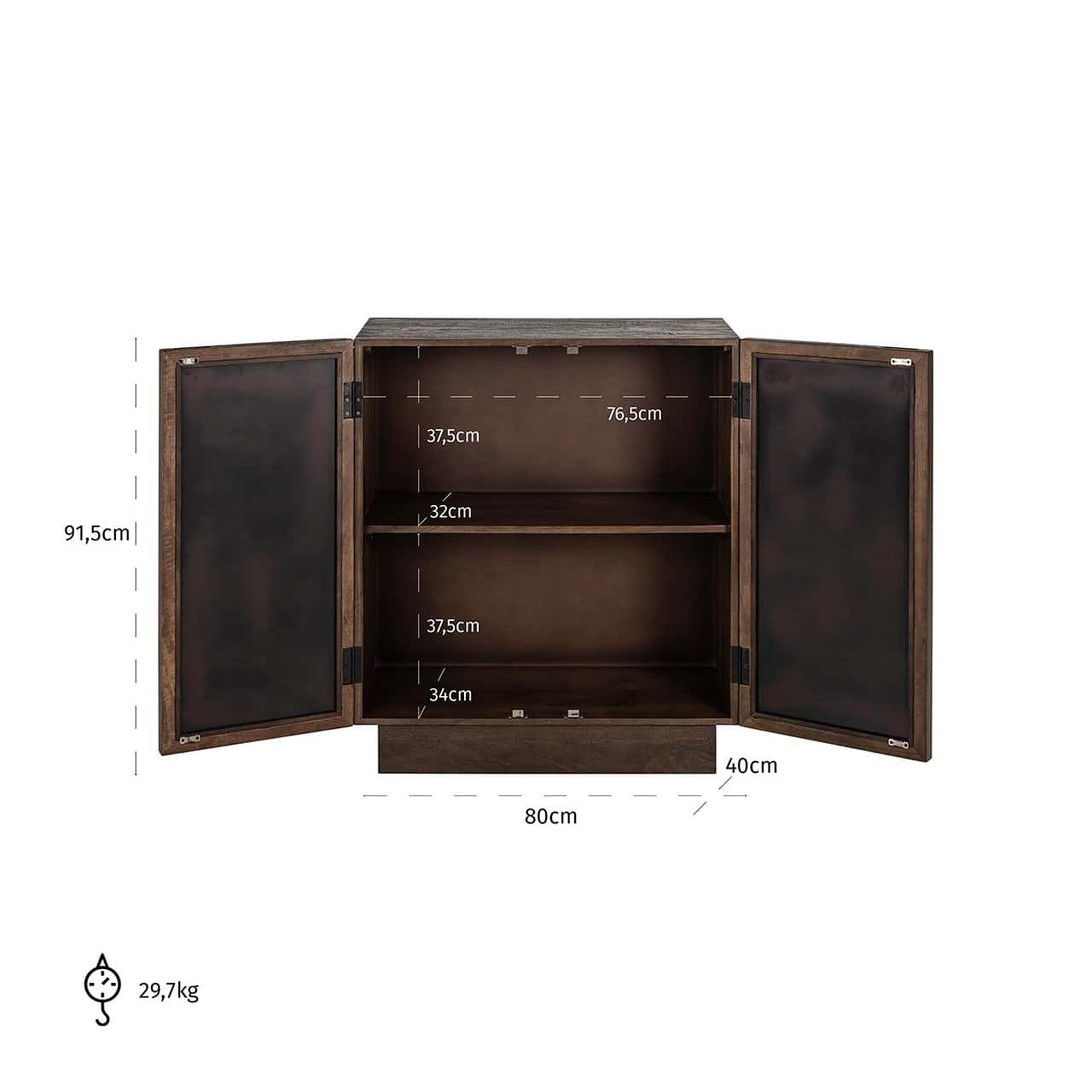 Sideboard Bryant 2-doors (Brown)