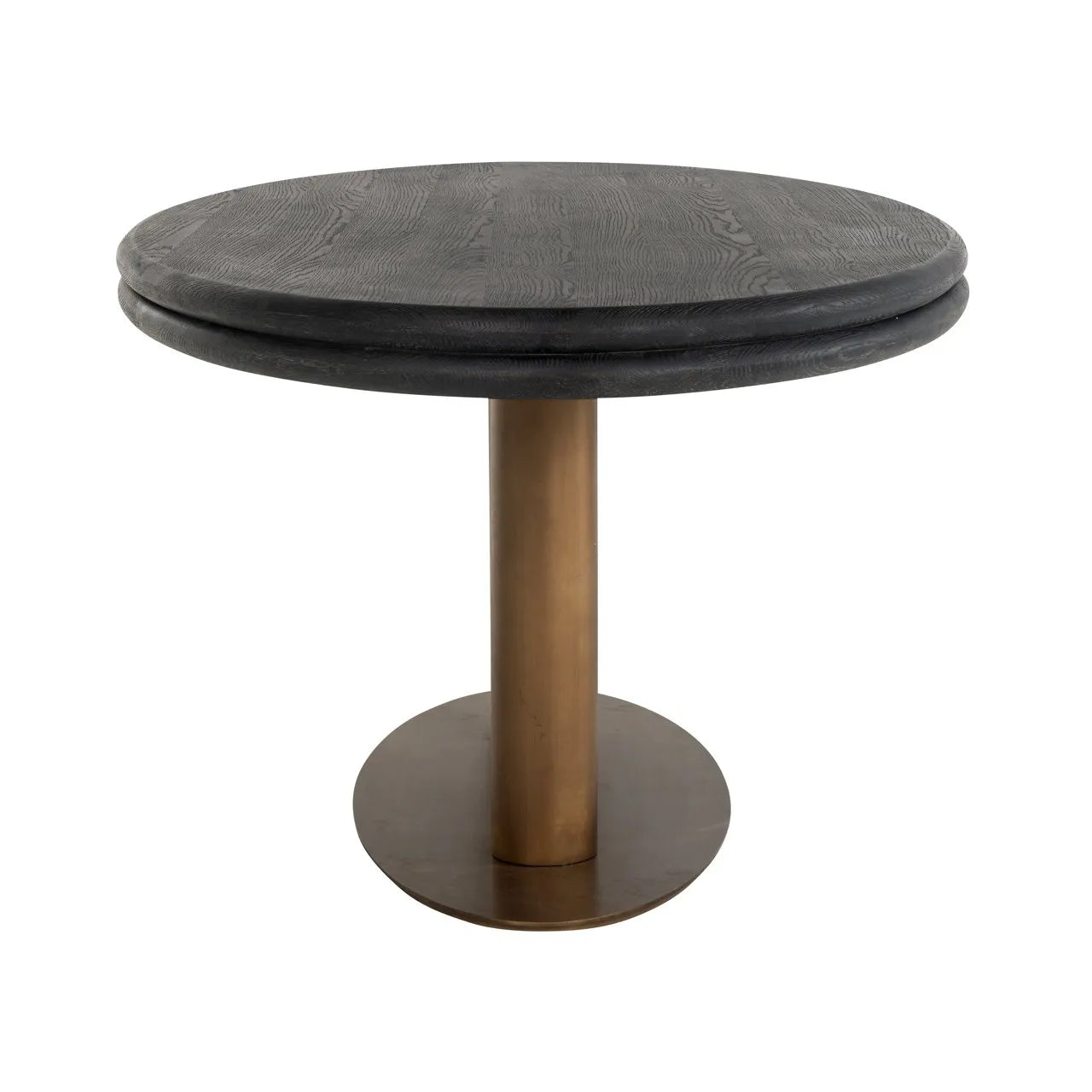 Richmond Interiors Lexington Bronze & Black Rustic Oval Dining Table | 8 Seater