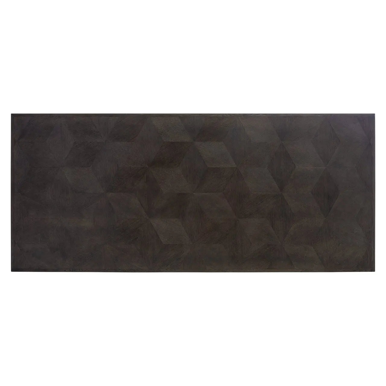 Richmond Interiors Luxor Diamond Pattern Dark Brown Oak Wood Rectangle Dining Table 230cm