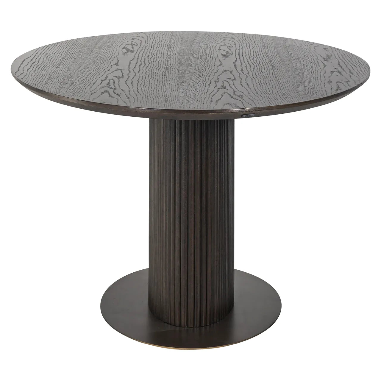 Richmond Interiors Luxor Dark Brown Oak Wood Oval Dining Table 300cm
