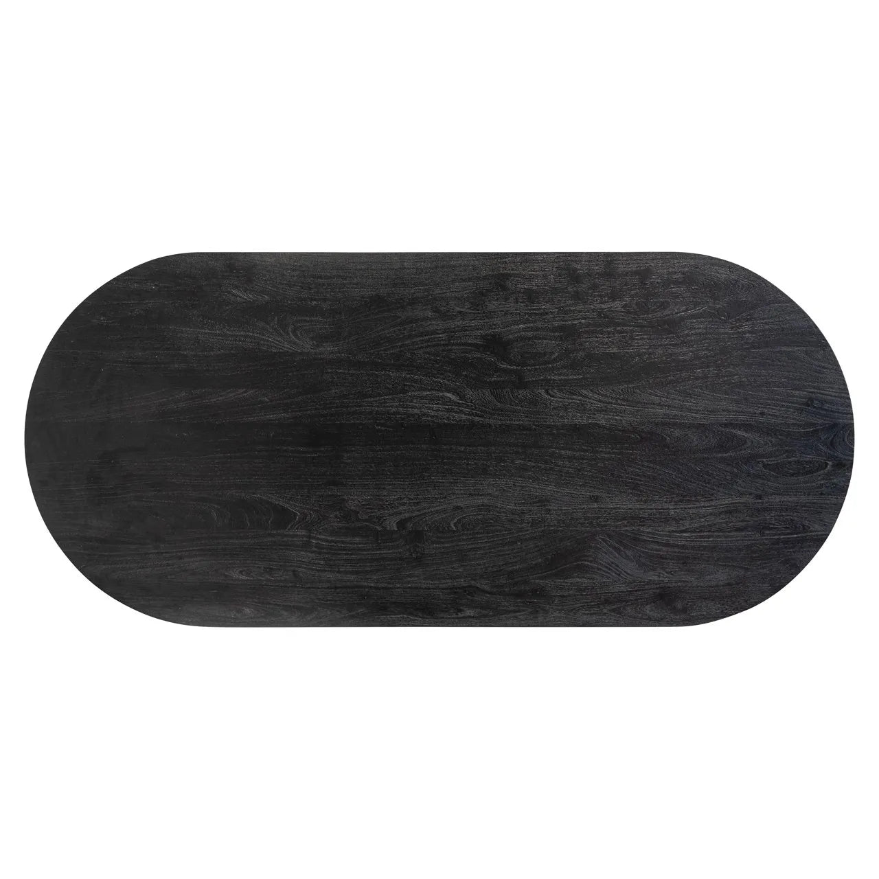 Richmond Interiors Revelin Bronze & Black Rustic Oval Dining Table | 6 Seater