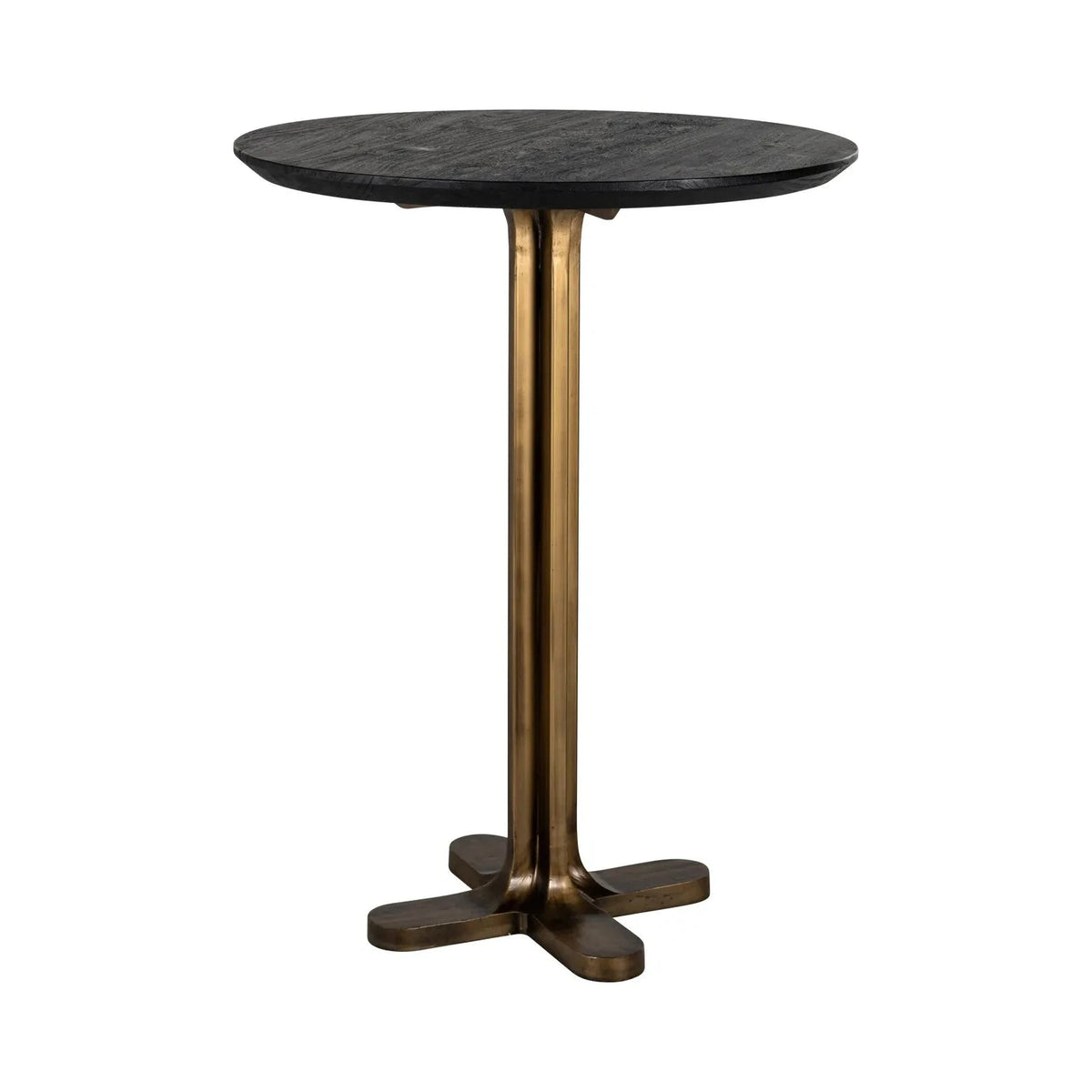 Richmond Interiors Revelin Bronze & Black Rustic Round Bar Table