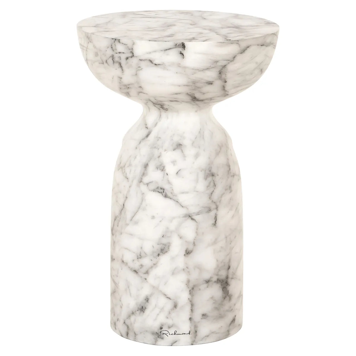 Richmond Interiors Kita White Acrylic Side Table