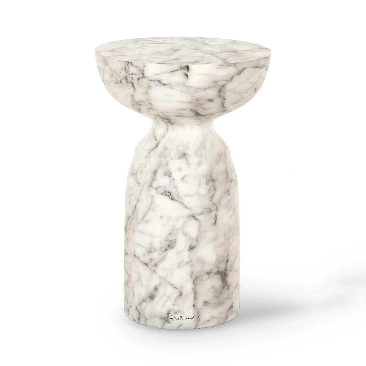 Richmond Interiors Kita White Acrylic Side Table