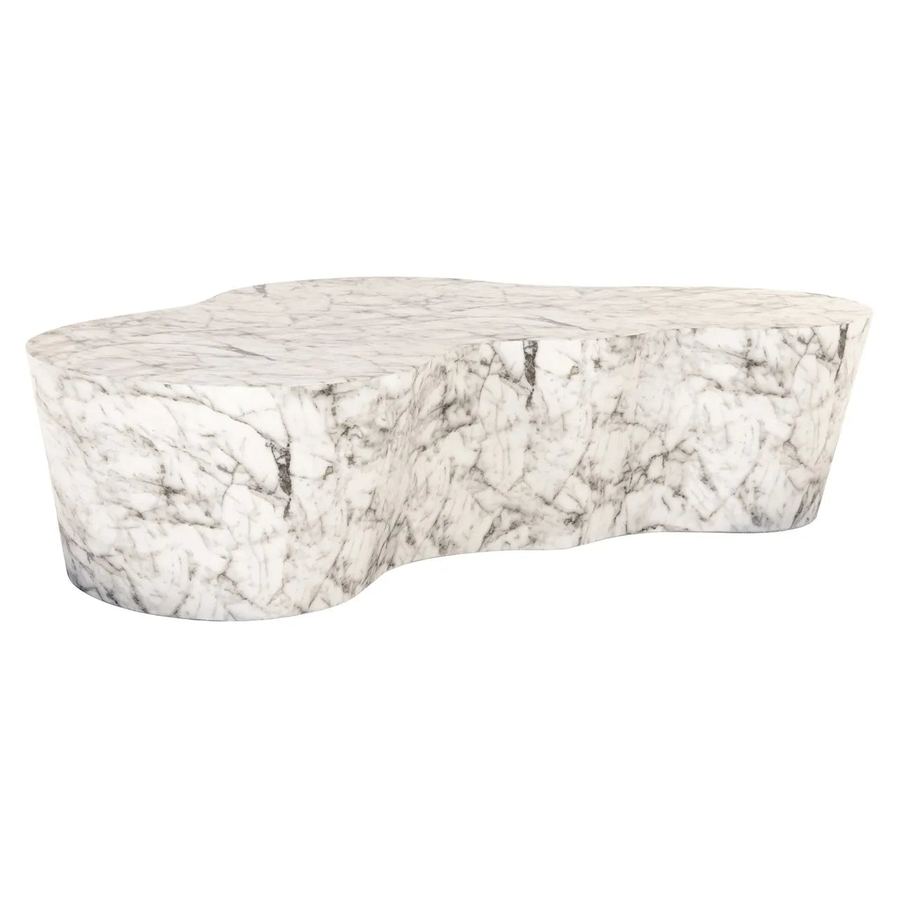 Richmond Interiors Rockyard White Marble Coffee Table