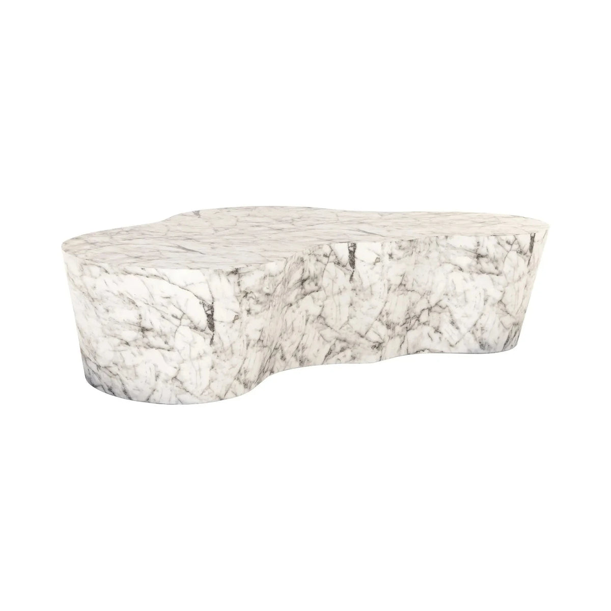 Richmond Interiors Rockyard White Marble Coffee Table