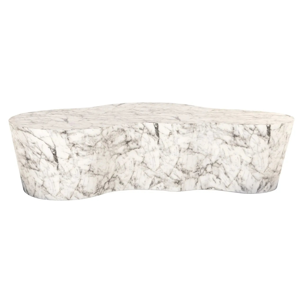 Richmond Interiors Rockyard White Marble Coffee Table