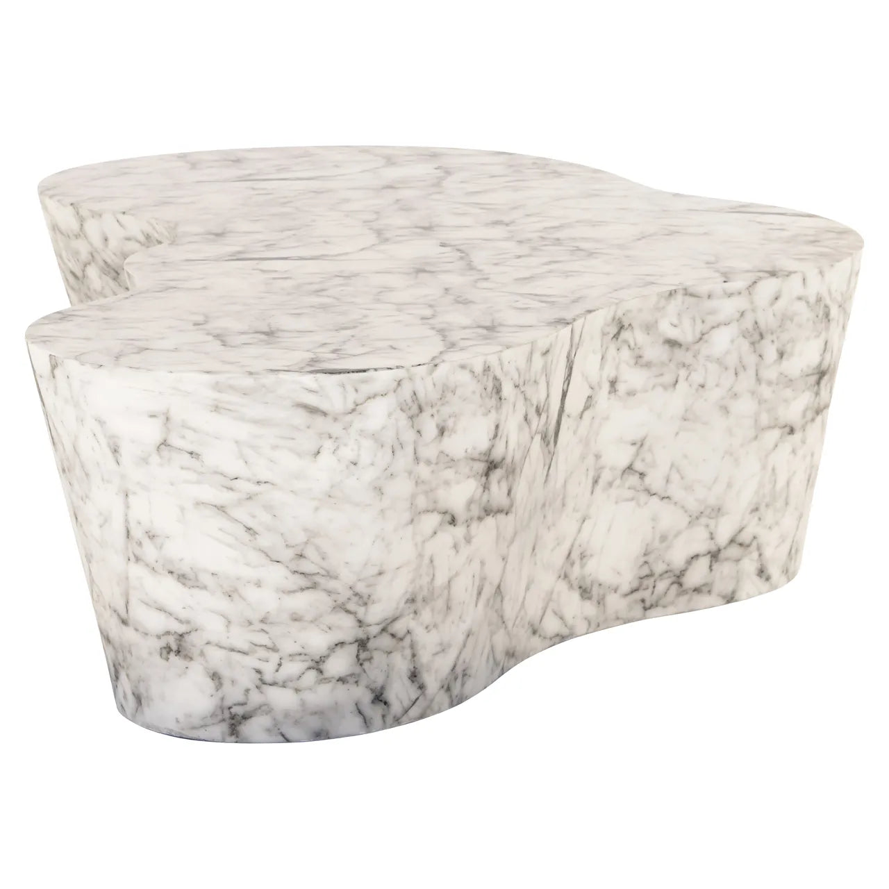 Richmond Interiors Rockyard White Marble Coffee Table