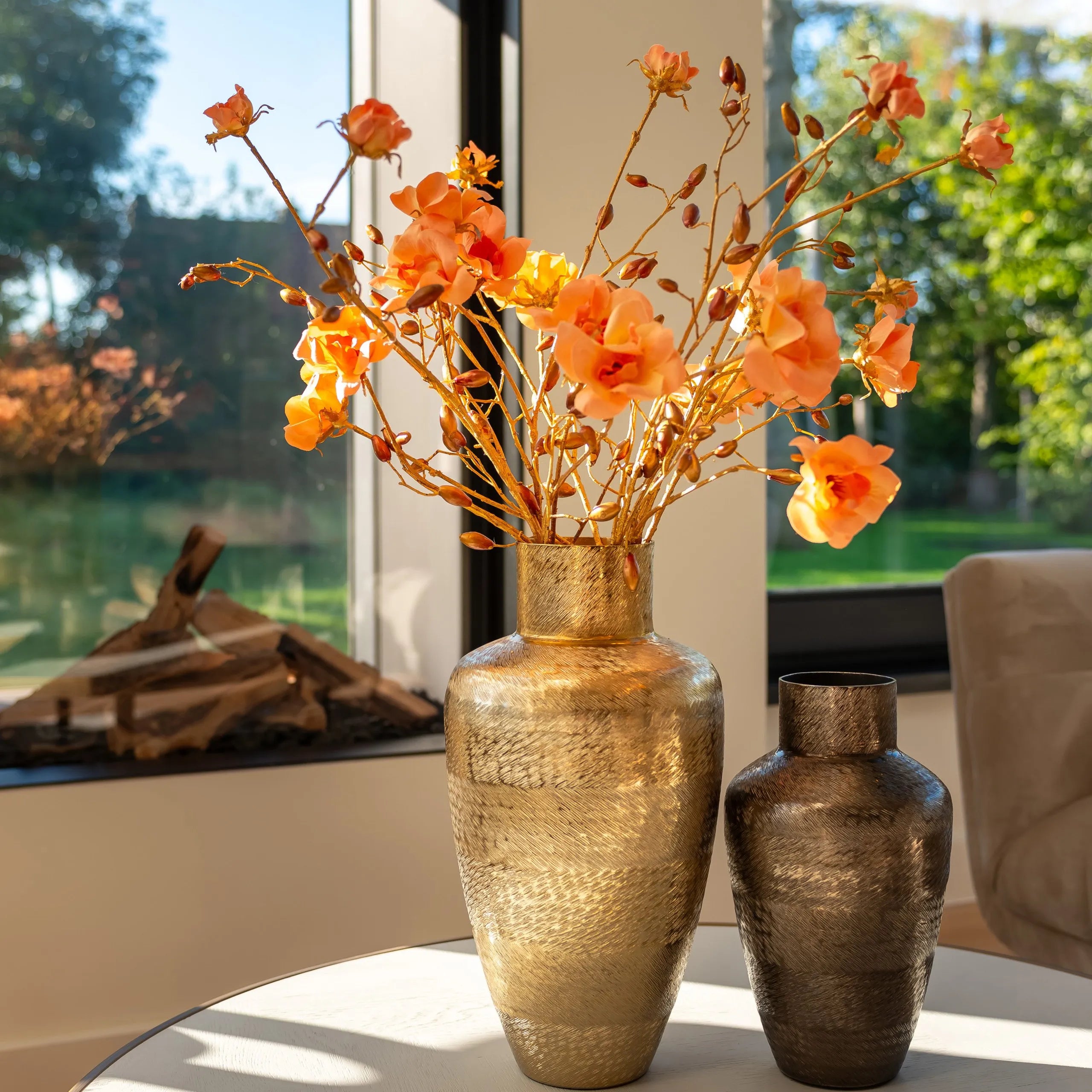 Richmond Interiors Joah Smoked Gold Vase Small