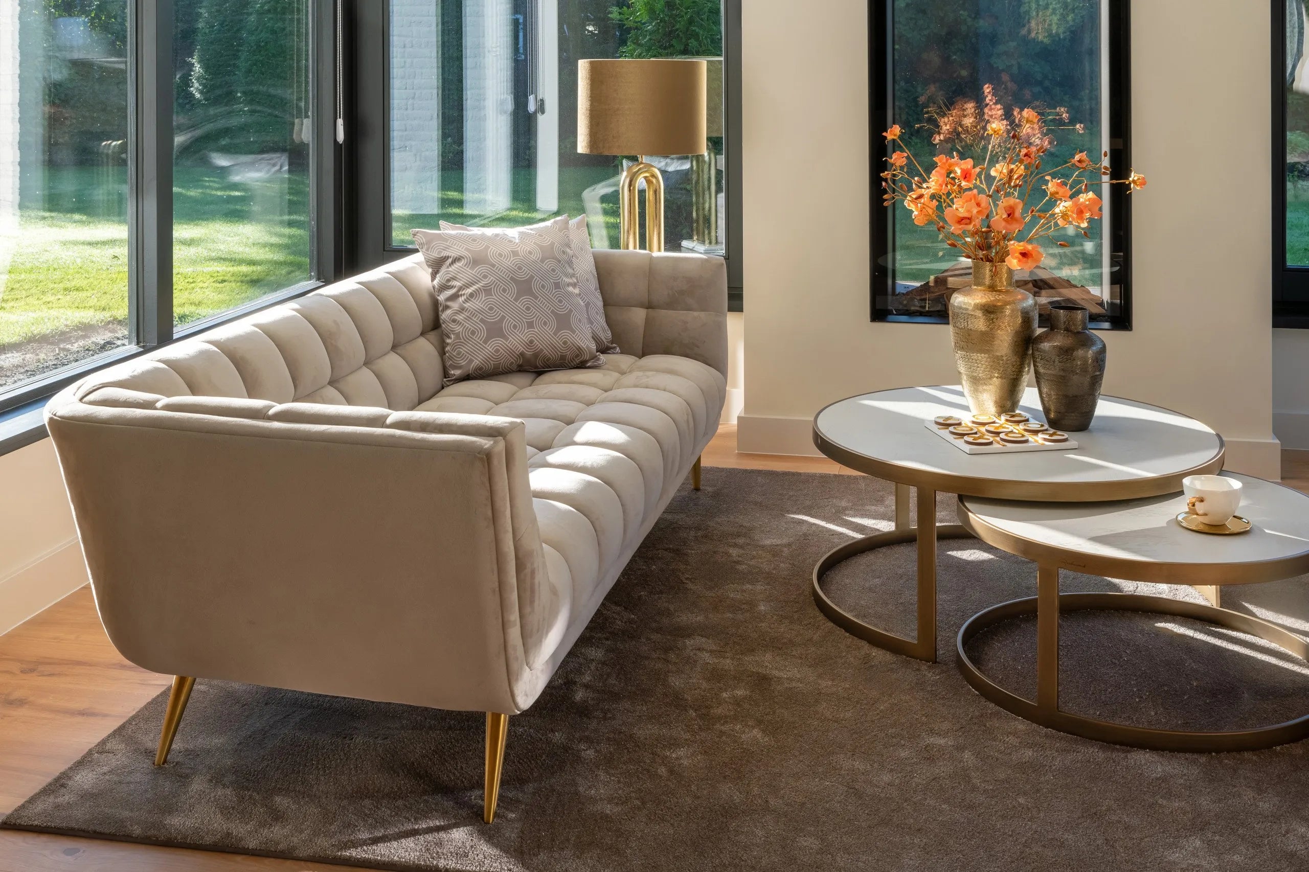 Richmond Interiors Joah Smoked Gold Vase Small