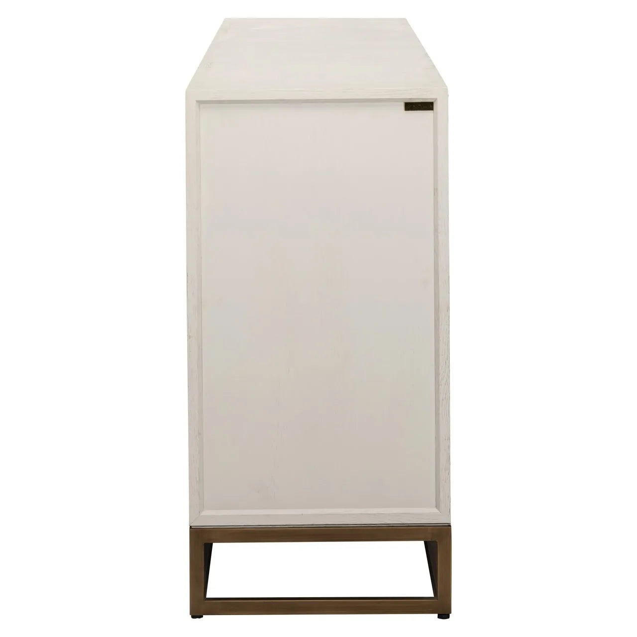 Richmond Interiors Whitebone Verona Grey & Brass Sideboard | 4 Doors