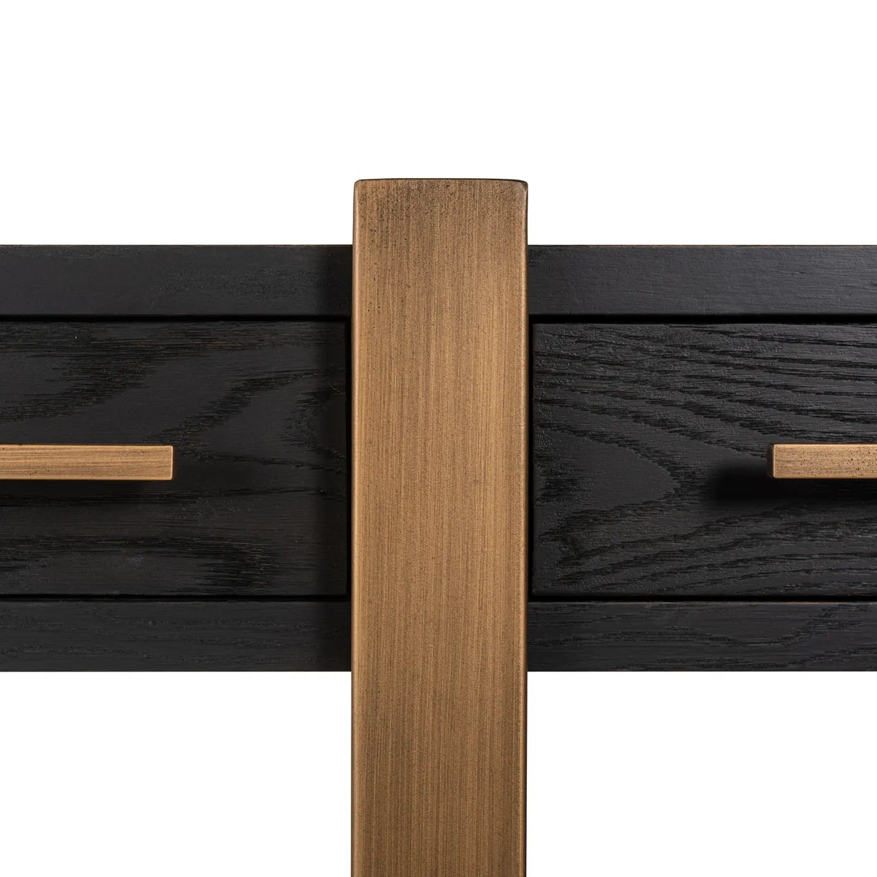 Richmond Interiors Cambon Bronze & Black Oak Wood Sideboard