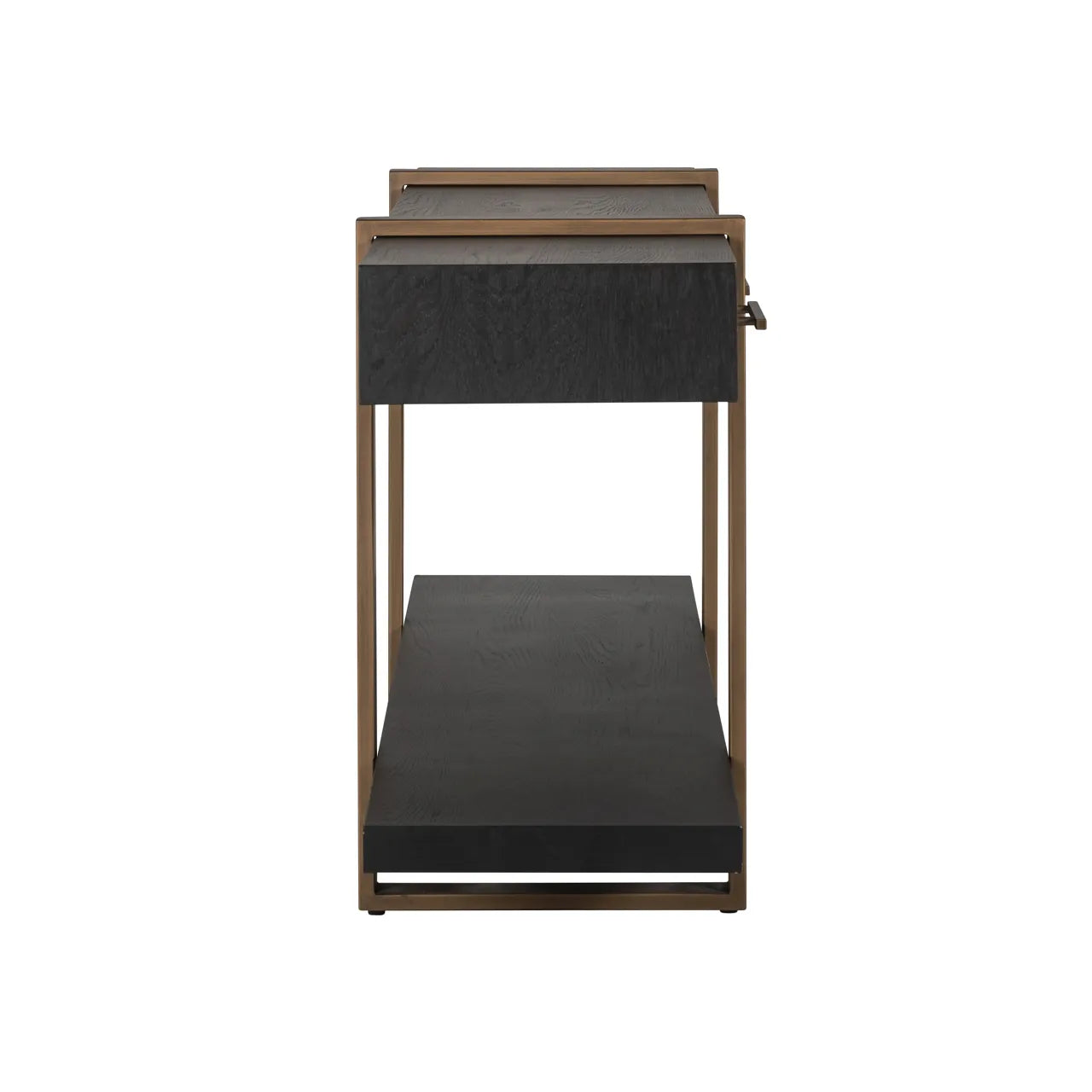 Richmond Interiors Cambon Bronze & Black Oak Wood Sideboard